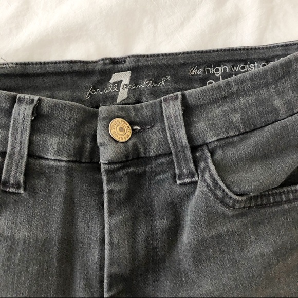 7 For All Mankind Ankle Skinny Grey - Picture 5 of 6
